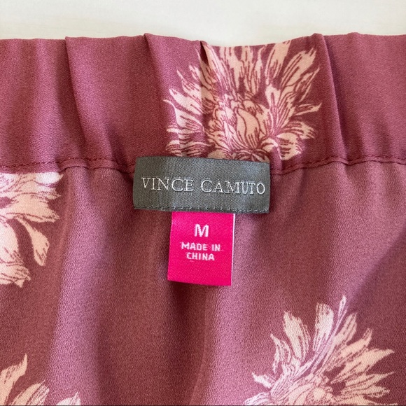 Vince Camuto Mauve Pink Floral Off Shoulder Blouse - Picture 8 of 8
